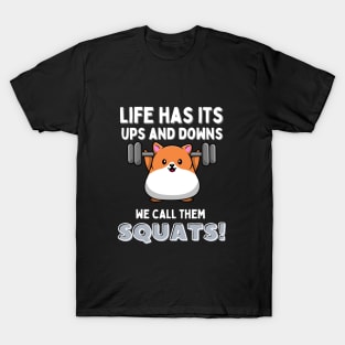 Cute Hamster Weightlifting at the Gym T-Shirt